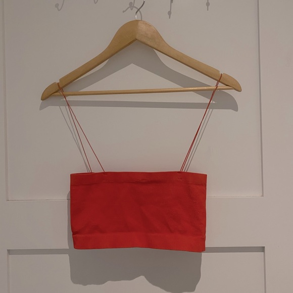 Urban outfitters thin strap red crop top - Picture 1 of 4
